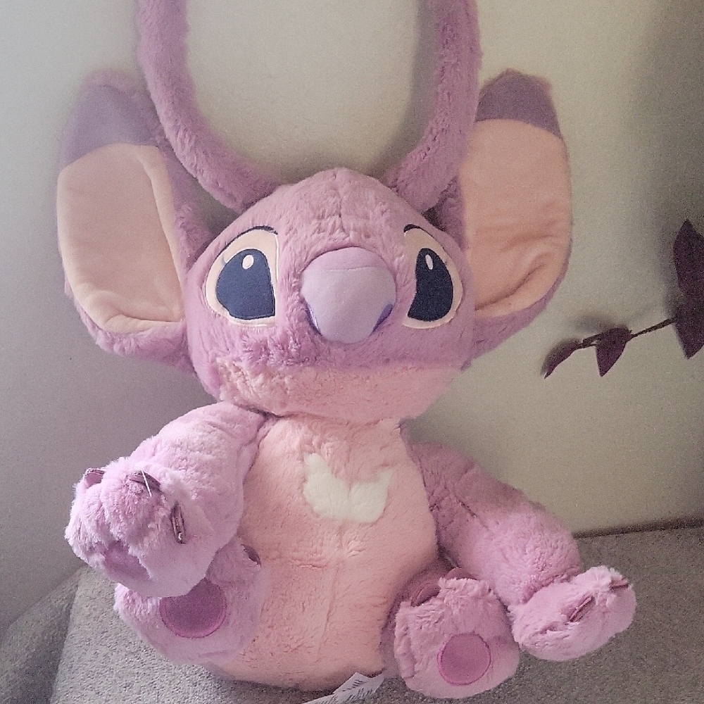 Disney Purple and Pink Angel Stuffed Animal Plush fron LILO & STITCH  pre-owned